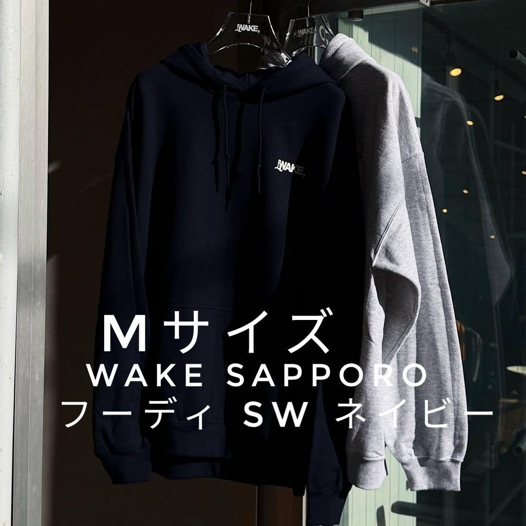 wake sapporo フーディー SW M hoodie パーカー ネイビー - メルカリ