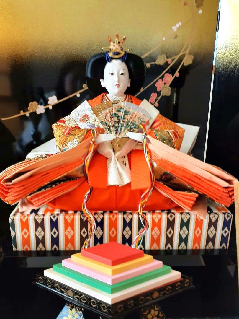 お雛様セットA　雛人形久月　五人飾衣装着　ひな祭り　桜橘ぼんぼり　木製雛壇含まず