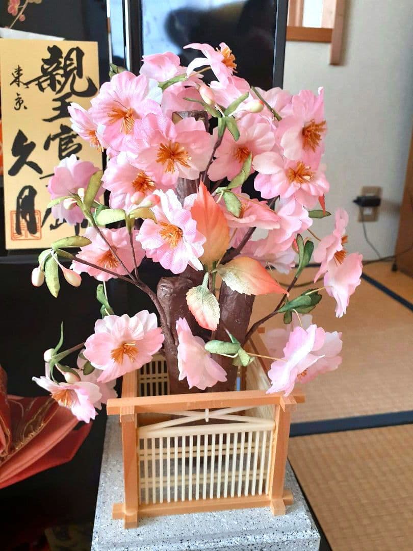 お雛様セットA　雛人形久月　五人飾衣装着　ひな祭り　桜橘ぼんぼり　木製雛壇含まず