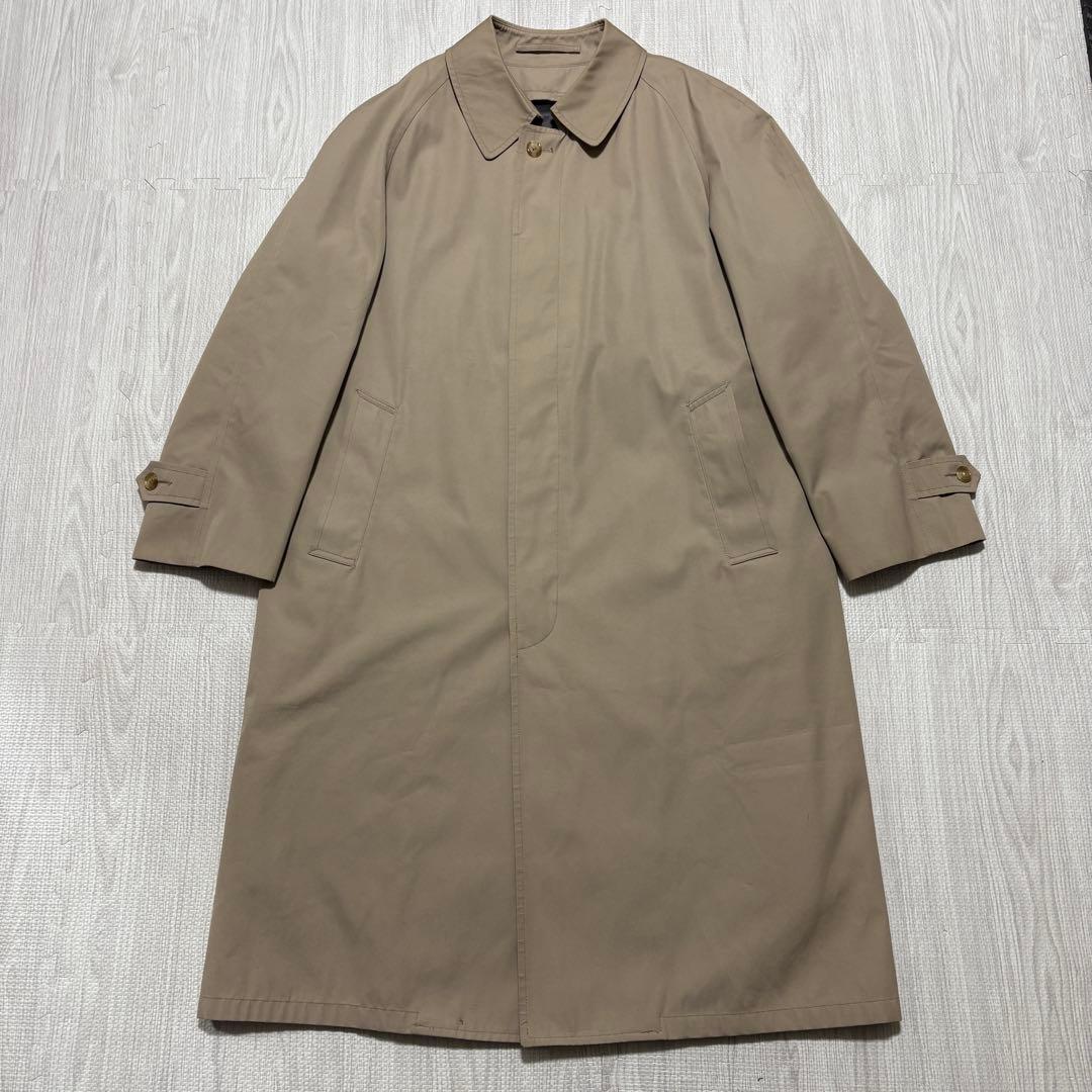 米国製 ブルックス ブラザーズ ステンカラーコート 38R ベージュ ライナー付