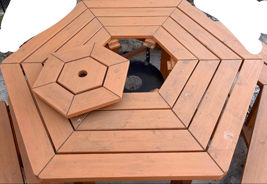 山善(YAMAZEN) ガーデン テーブル BBQ仕様