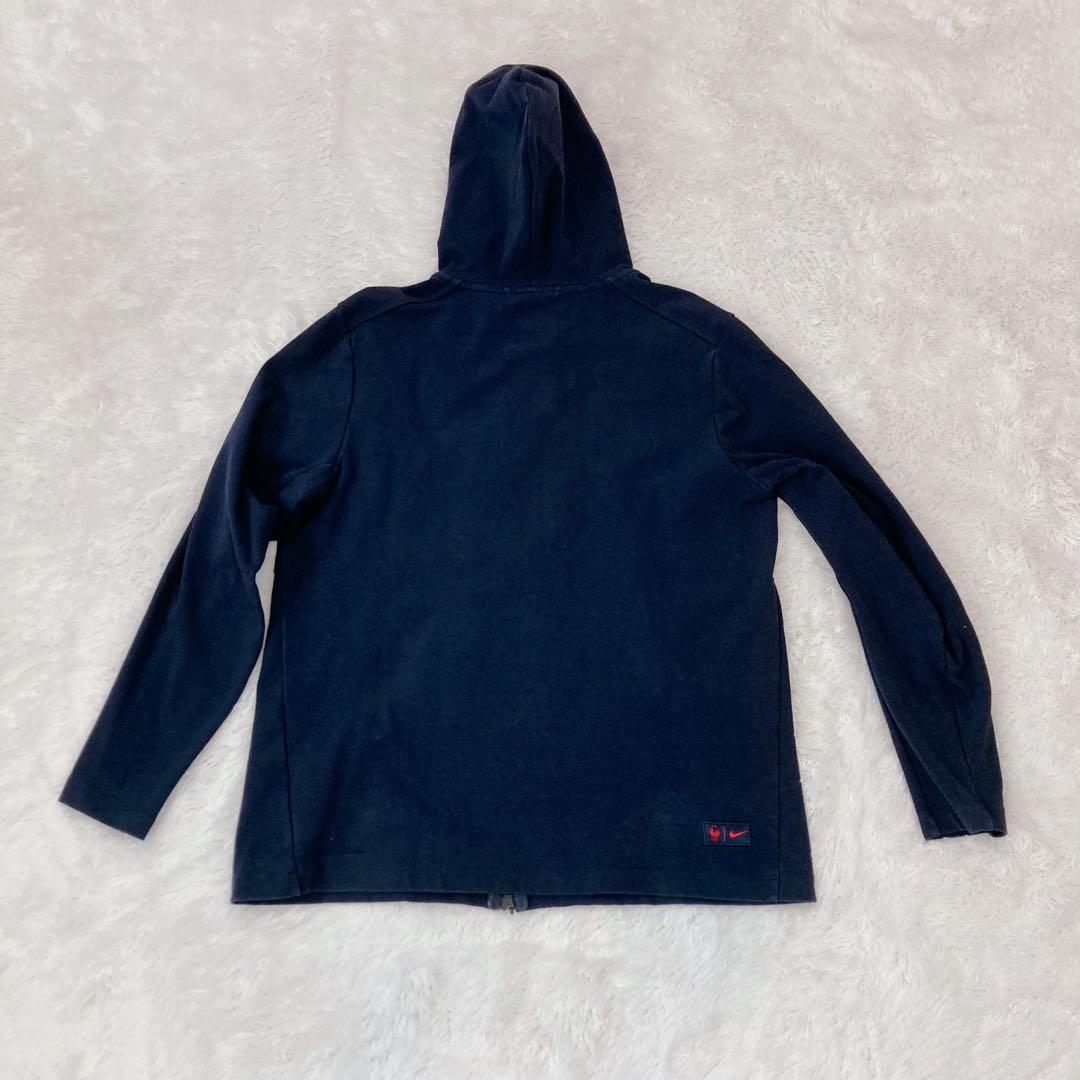 サッカーフランス代表 セットアップ ネイビー サイズ上下L ジップポケット