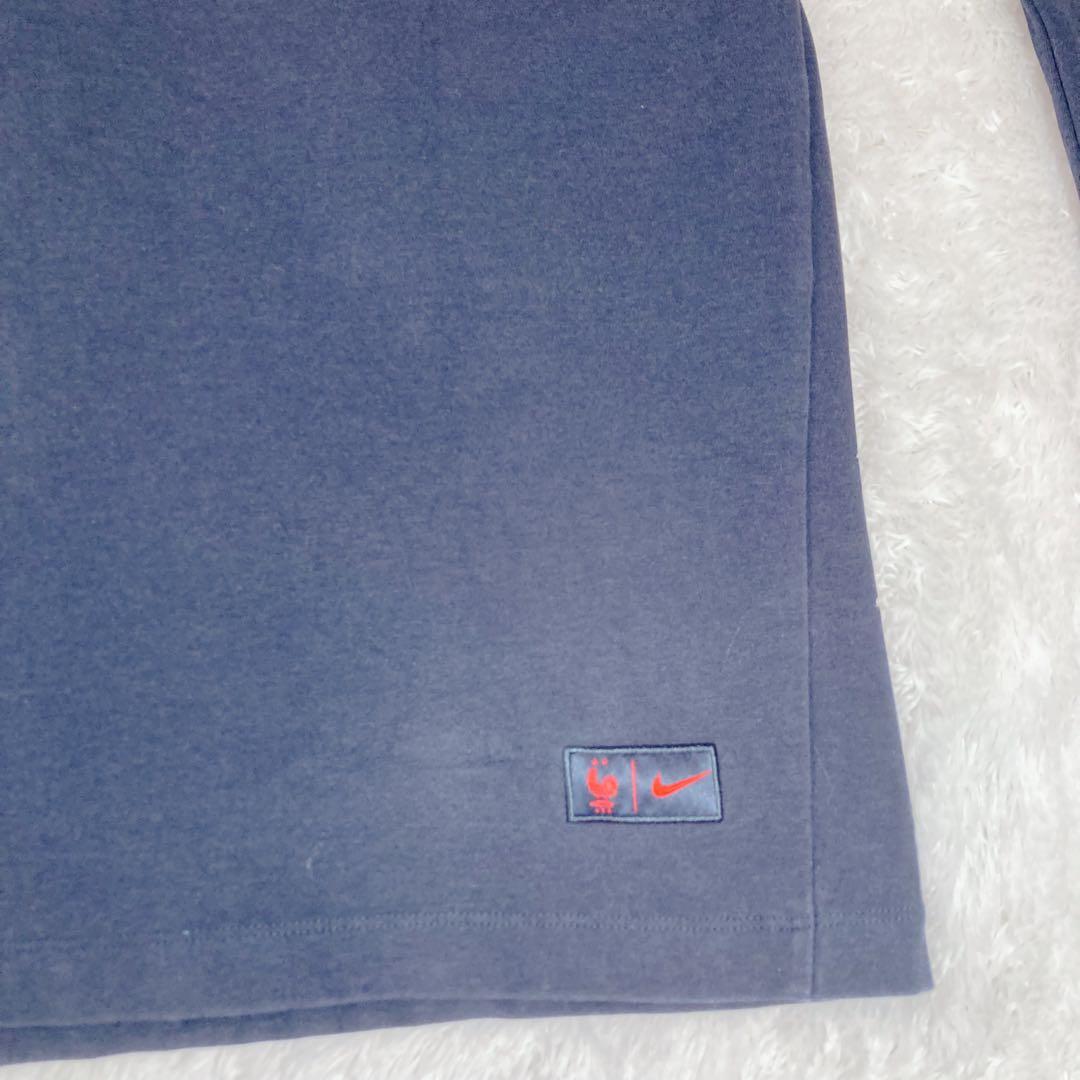 サッカーフランス代表 セットアップ ネイビー サイズ上下L ジップポケット