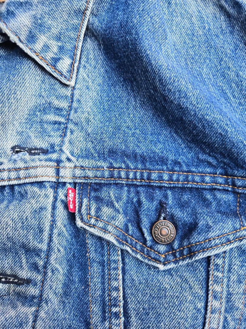 濃淡ヒゲ/サイズ46　USA製 Levi's 70506 ライナー付 524刻印