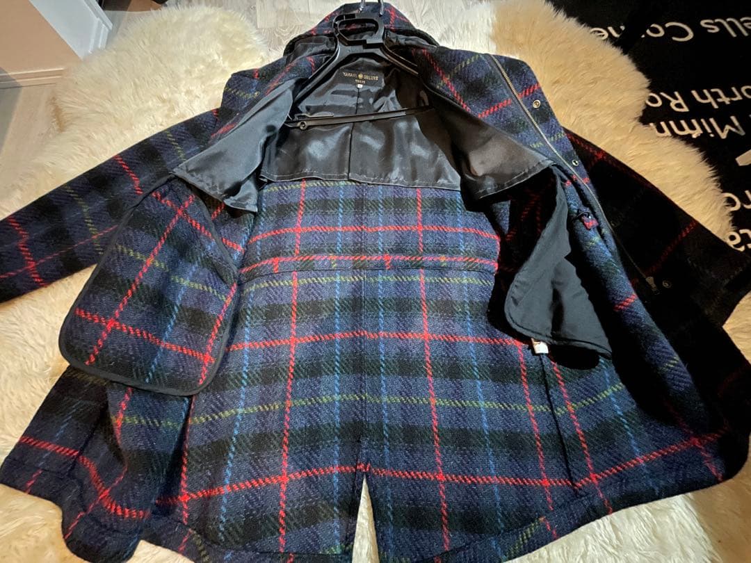 黒 フード付き ダッフルコート 最終価格】美品 AURATE 黒 ダッフル