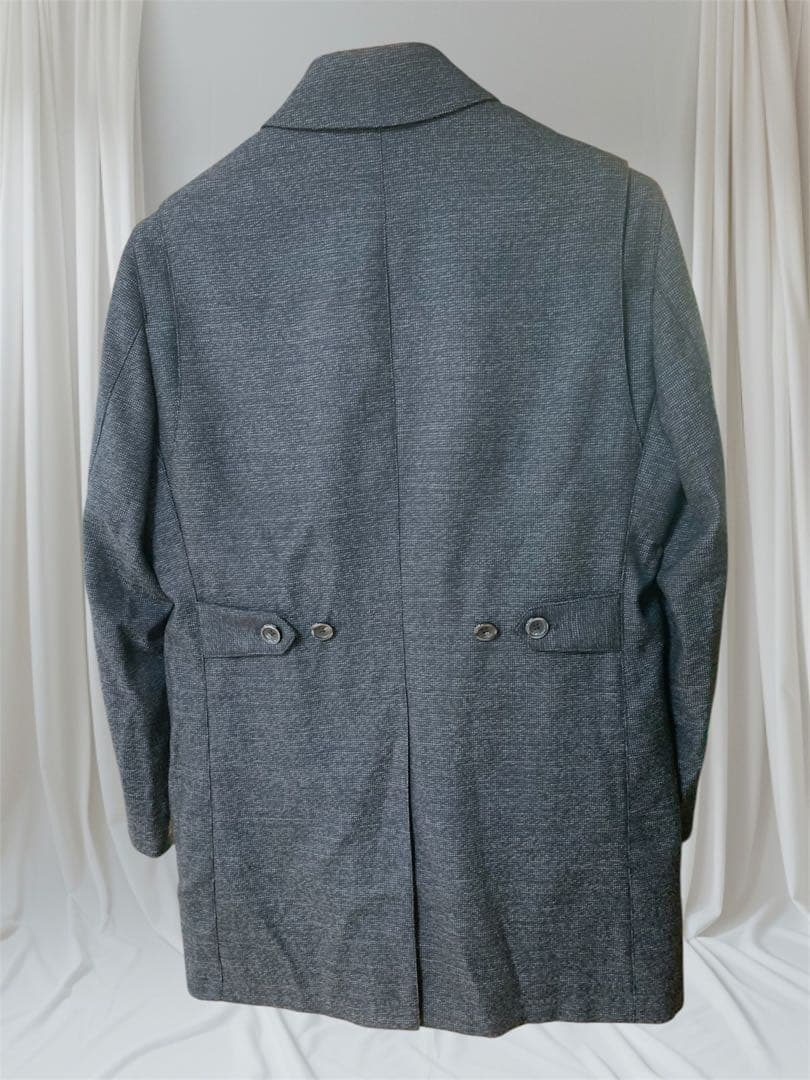 HILTON 高級ウールコート Mサイズ グレー メンズ ビジネス フォーマル
