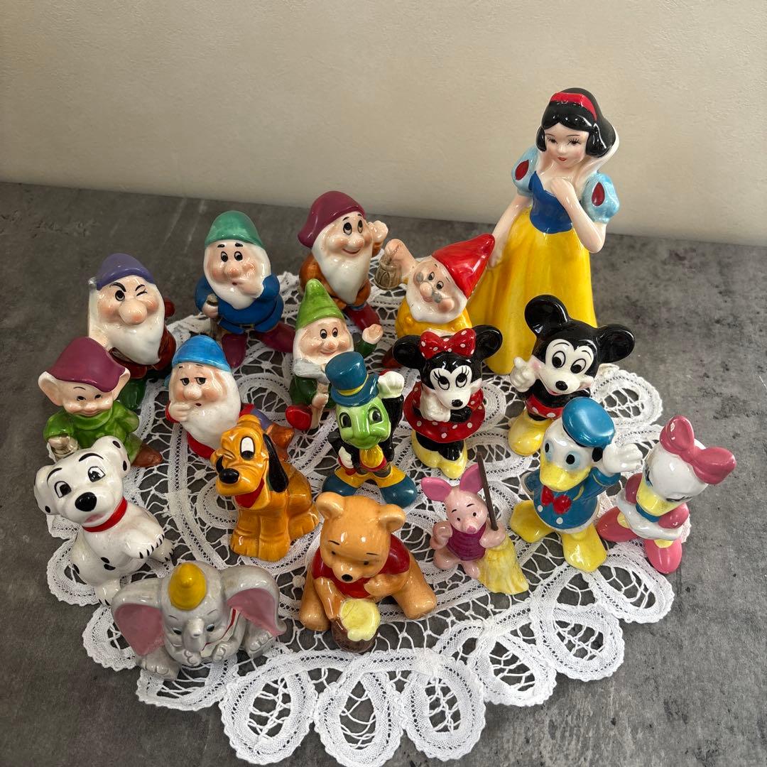東京ディズニーランド　陶器 置物　18個　まとめてセット　レトロ　ヴィンテージ