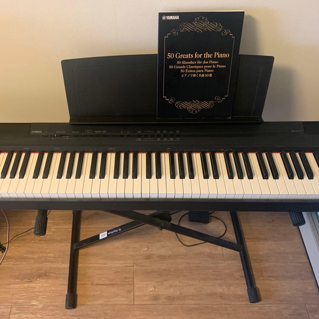 YAMAHA(ヤマハ)電子ピアノ P-105 +譜面台+本