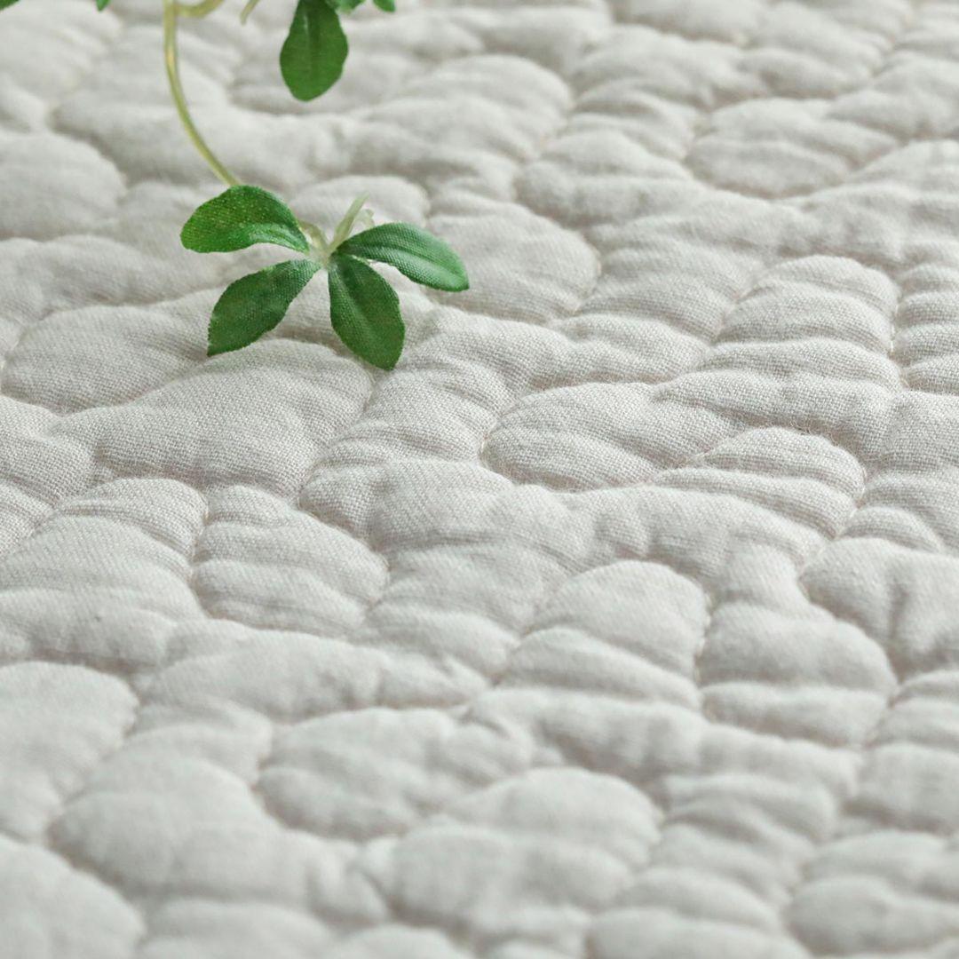 グレー キルティングラグ 滑り止め付 イブル ロアン グレージュ 190