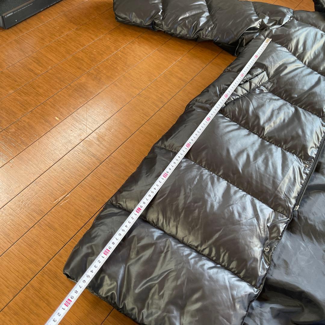 美品　デサントスーパーロングダウンコート ベンチコート ブラックOサイズ