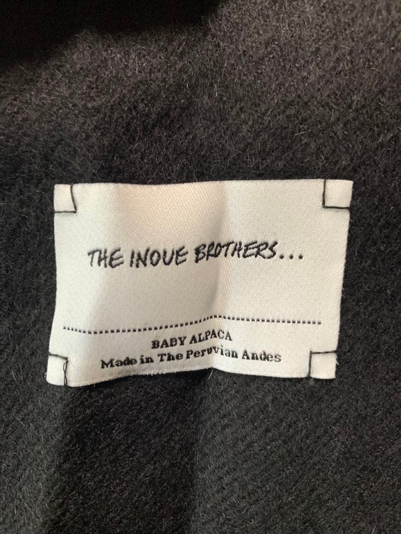 THE INOUE BROTHERS... ベビーアルパカ マフラー ブラック