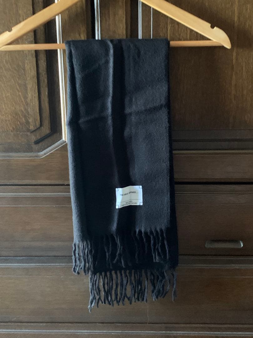 THE INOUE BROTHERS... ベビーアルパカ マフラー ブラック