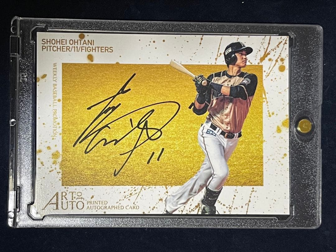 大谷翔平 プリントサインカード 2014年 BBM プロモーションカード