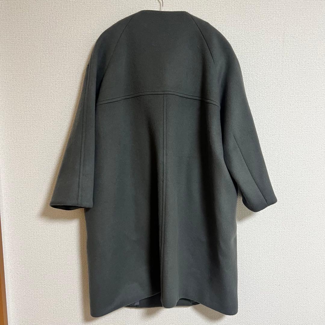 極美品✨SHIPS シップス グレー SUPER140 サイズ36 コート M