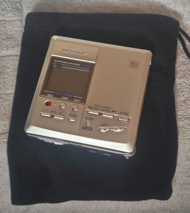 【通電確認のみ】SHARP MD-J MD-MT832-S シャープ