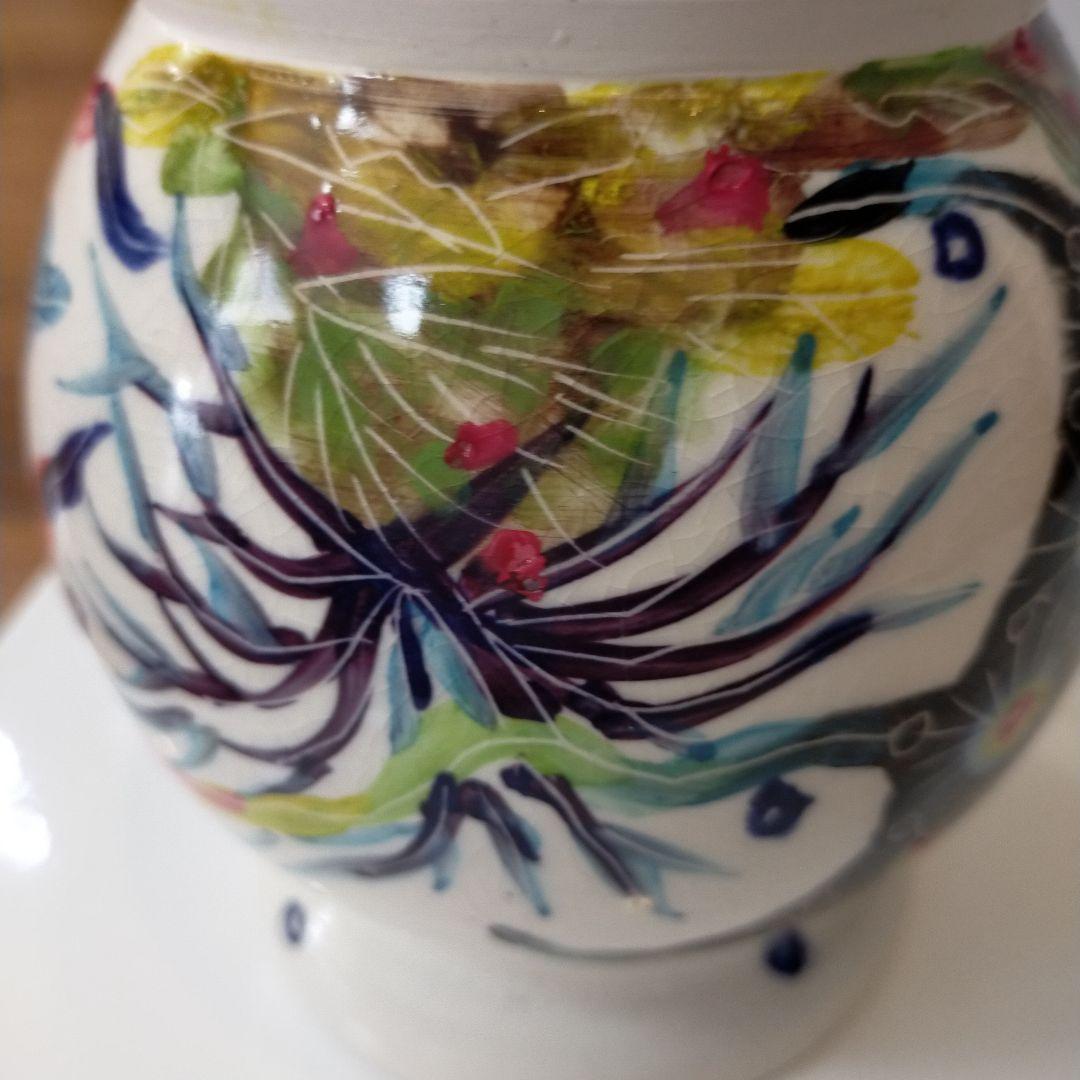 ナツキ様専用 南島焼 沖縄 石垣島 奈美ロリマーさん作品 蓋物大 物入れ 未