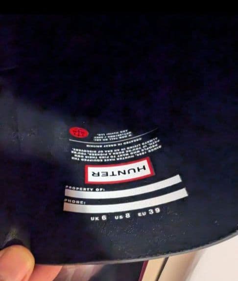 即発送☆☆2025.9月購入　新品箱入り　HUNTER ブーツ JPサイズ25