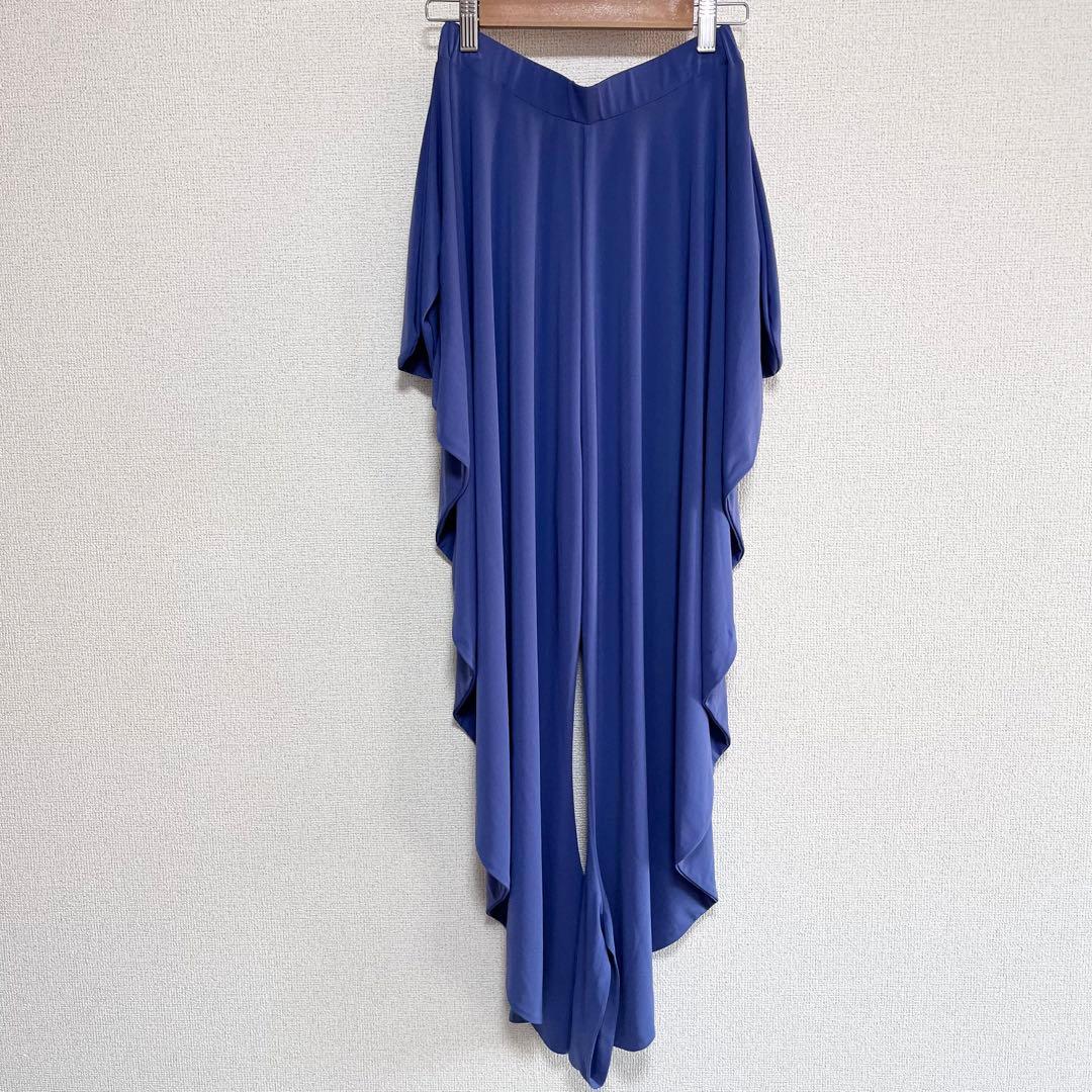 新品　イッセイミヤケ　ラッフル　ドレープ　ストレッチ　パンツ　サルエル