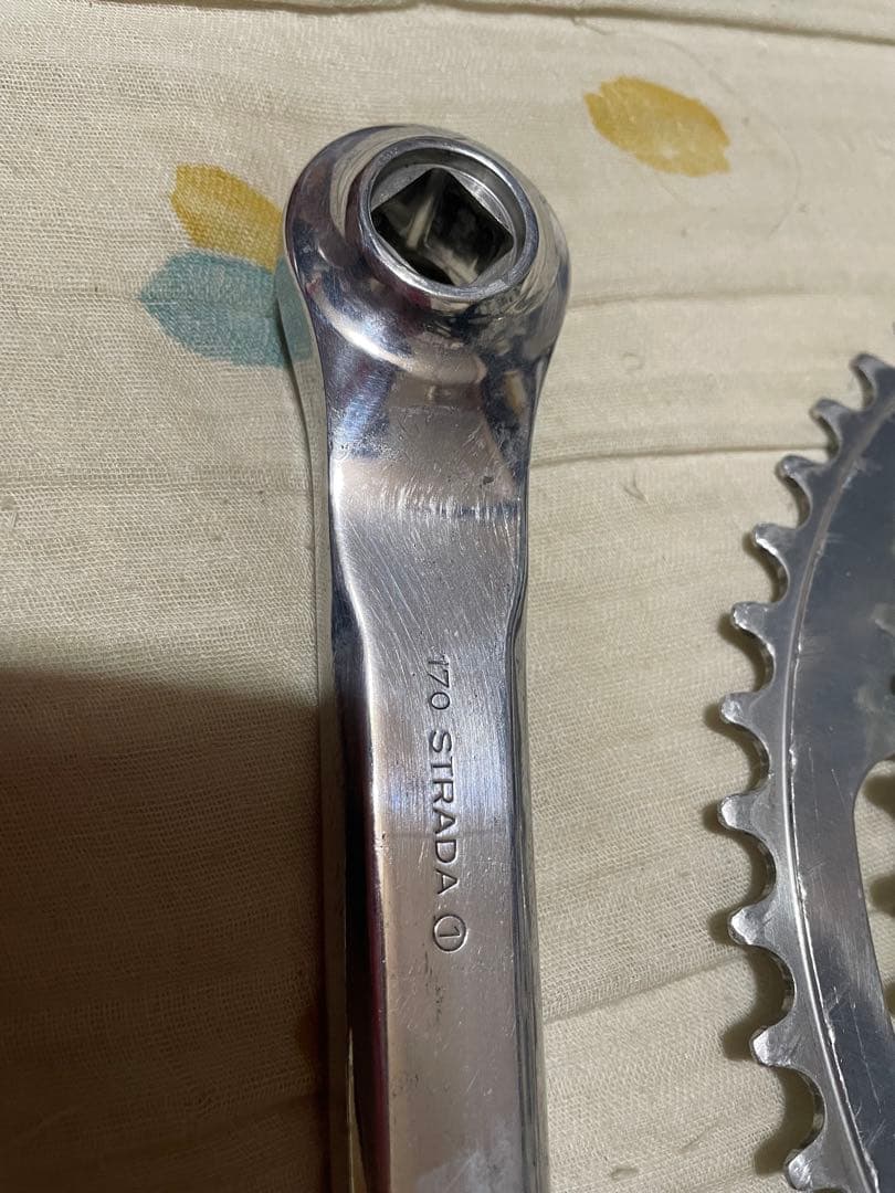 カンパニョーロCOLNAGO 刻印レコードクランク特注170ミリ53-42tレア