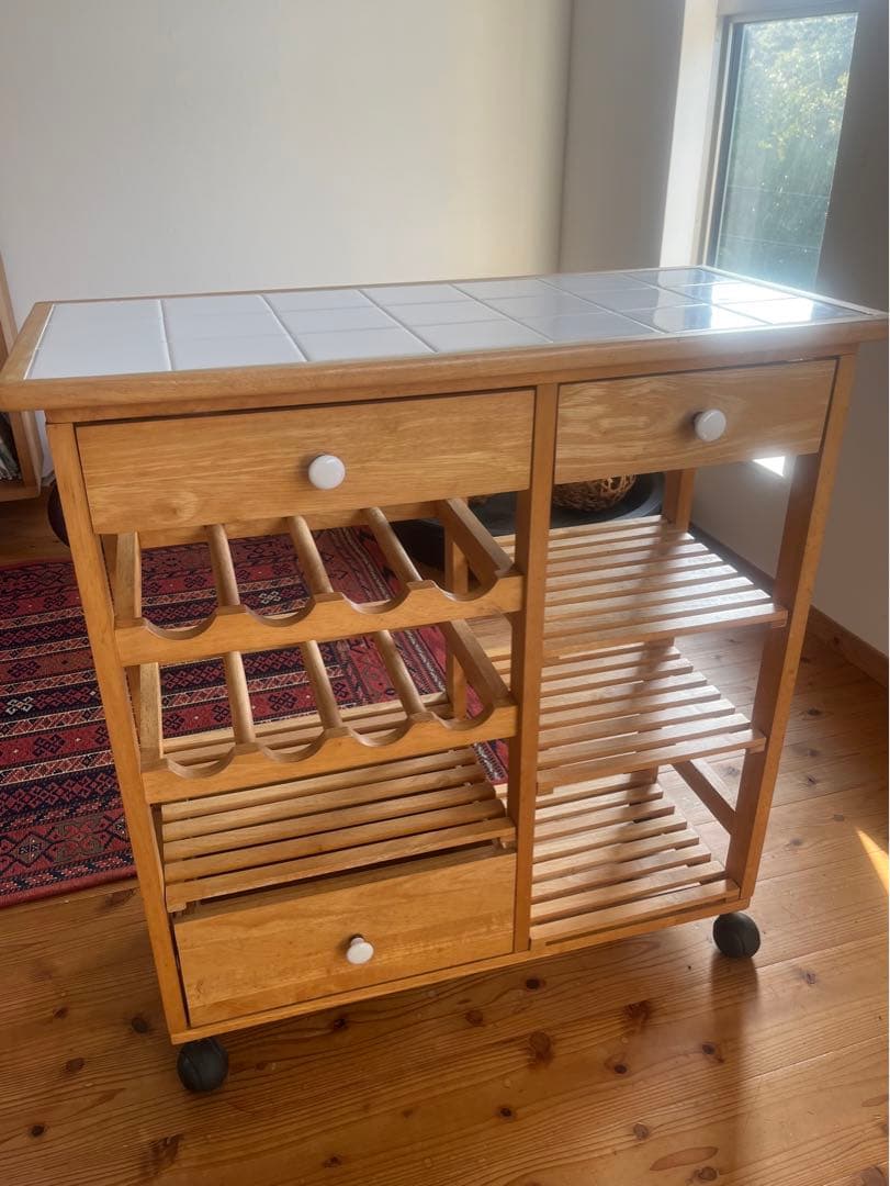 キャトルセゾン ワゴン キッチンカウンター ワインラック 棚 キッチン