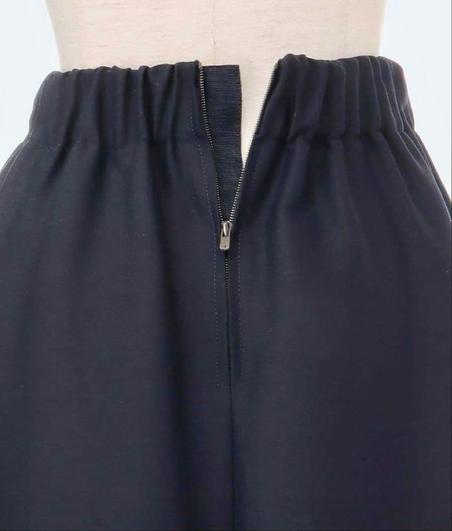 ebure クリアダブルクロス トラペーズスカート