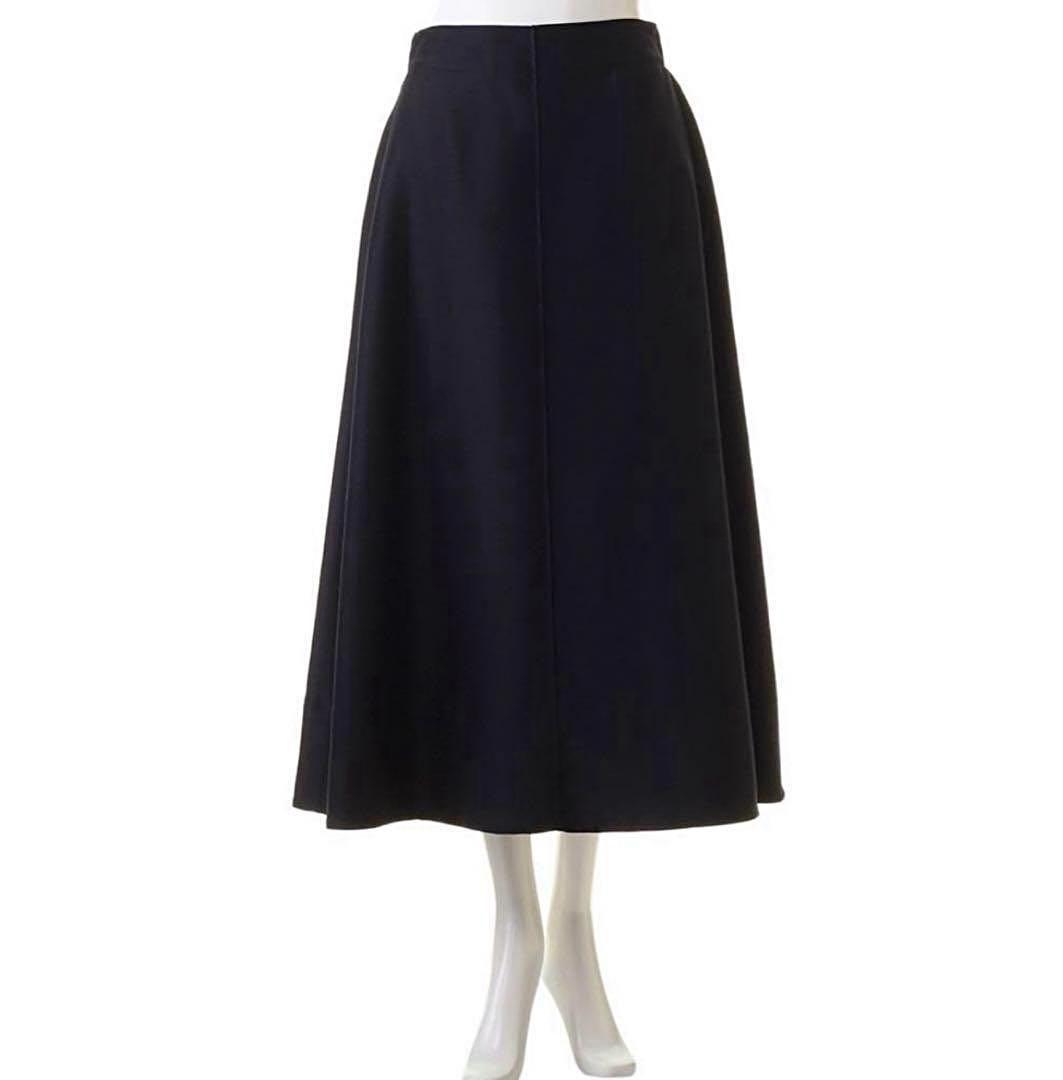 ebure クリアダブルクロス トラペーズスカート