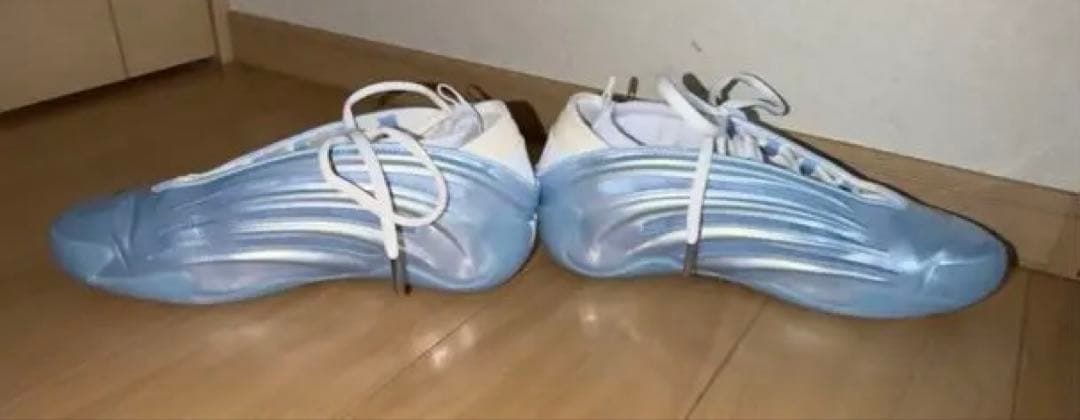 極美品 アディダス ハーデン9 アイスブルー 29cm Harden Vol.9