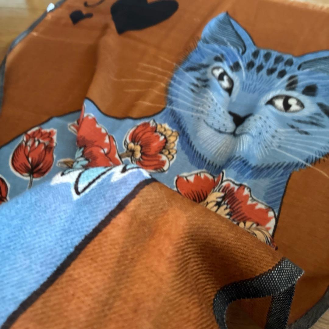 新品★INOUI EDITIONS★猫　ネコ　ストール　ウール　シルク