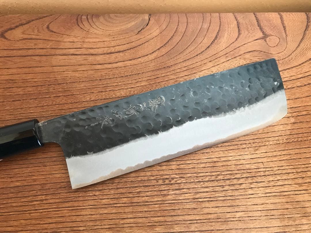 菜切り包丁 藤下新次氏作 白ニ鋼 180mm 新品未使用 - メルカリ