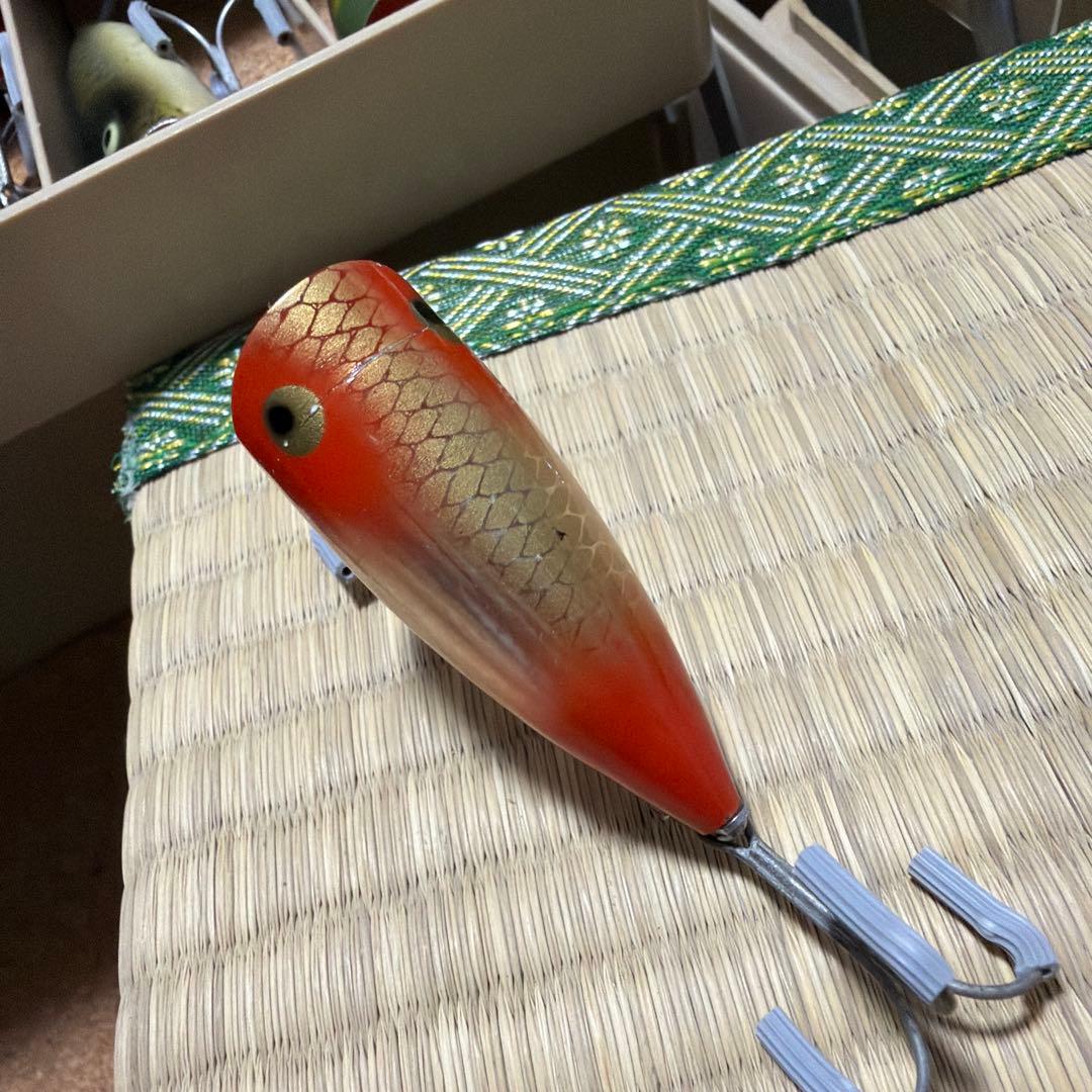 オールド　ヘドン　チャガーjr 吹き目　赤　シルバーホイル