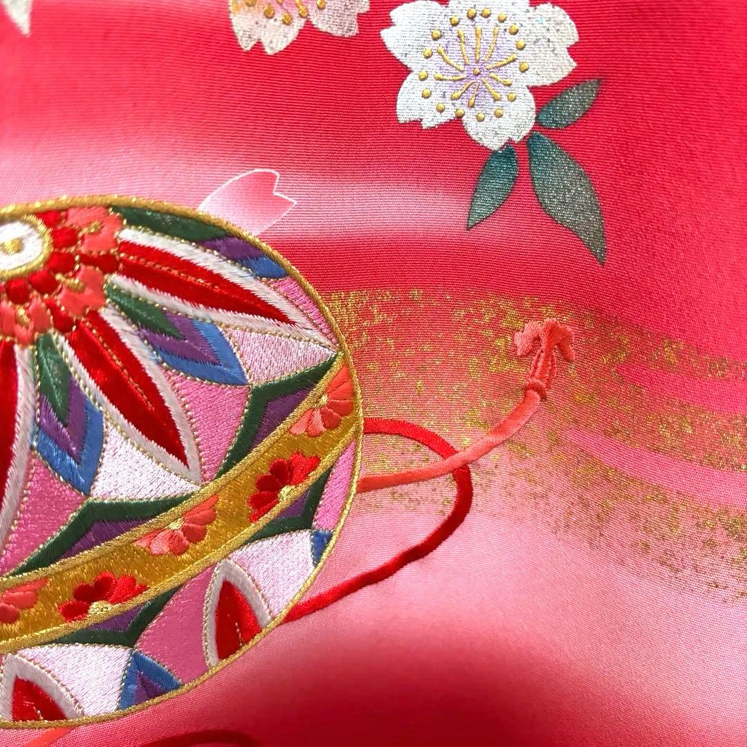 《新品》日本製 特選刺繍 ぼかし京友禅 本金銀箔技法 お宮参り 産着 たとう紙付