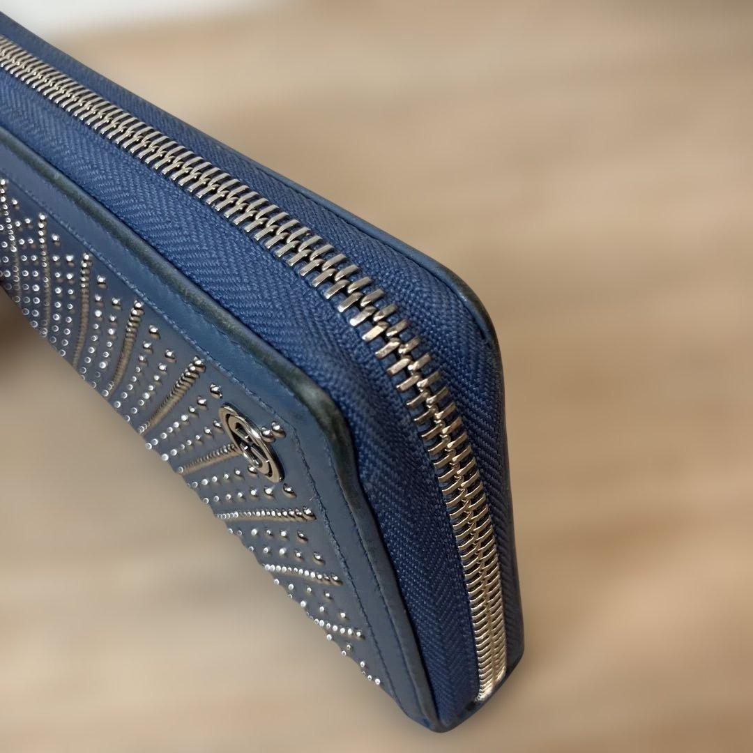 GUCCI グッチ ディアマンテ スタッズ付き 長財布 ラウンドジップ