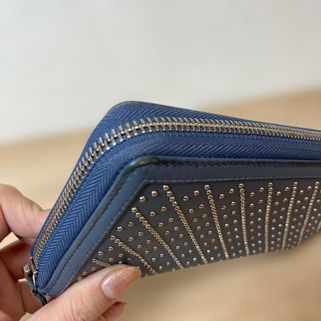 GUCCI グッチ ディアマンテ スタッズ付き 長財布 ラウンドジップ