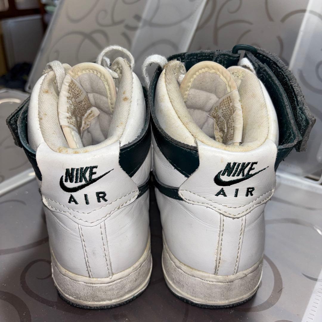 Nike Air force1 ハイカットシューズ ホワイト/グリーン