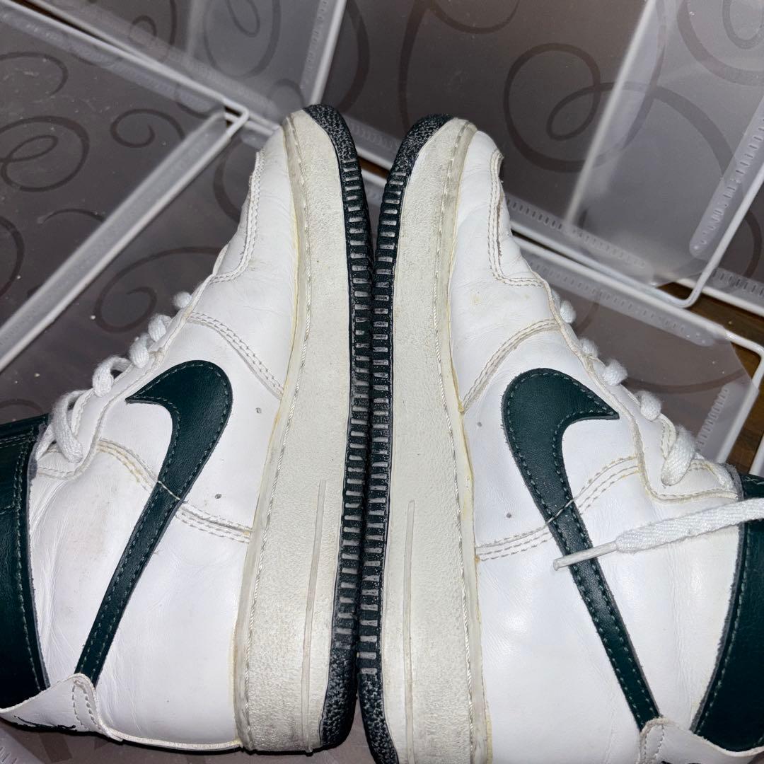 Nike Air force1 ハイカットシューズ ホワイト/グリーン