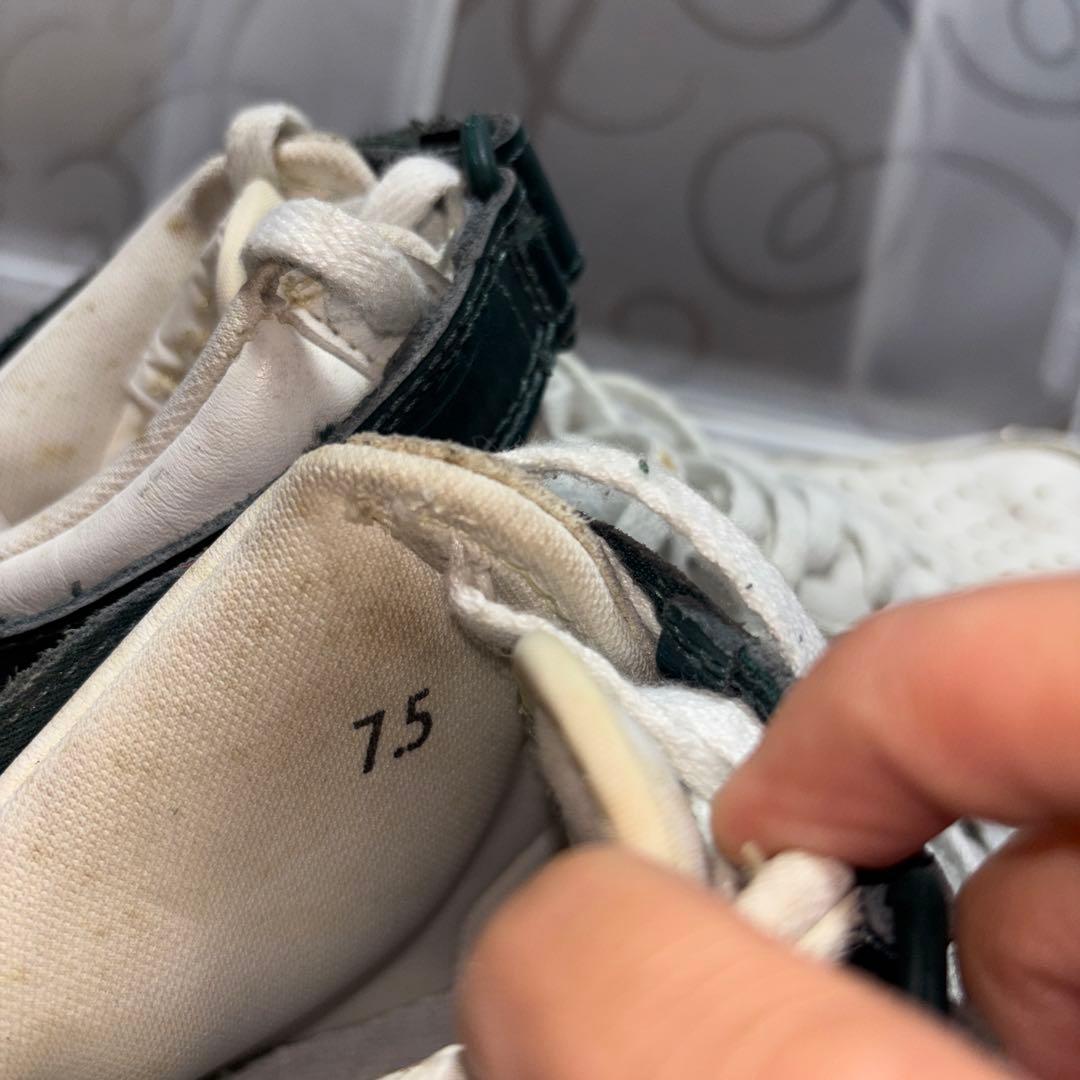 Nike Air force1 ハイカットシューズ ホワイト/グリーン