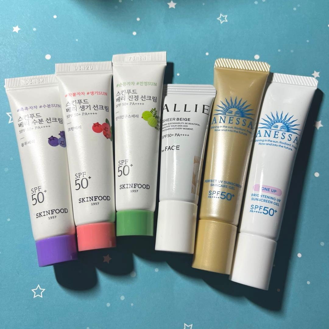 日焼け止めミニサイズまとめ売り(ANESSA・ALLIE・スキンフード) - メルカリ