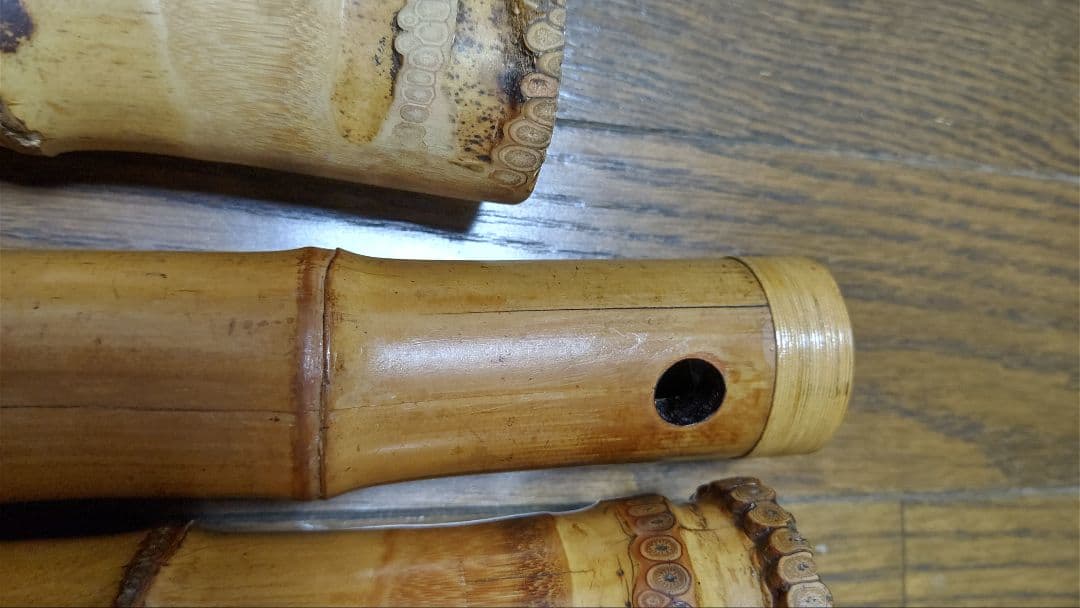 値下げ琴古琉尺八在銘二点　検　和楽器　虚無僧　管楽器