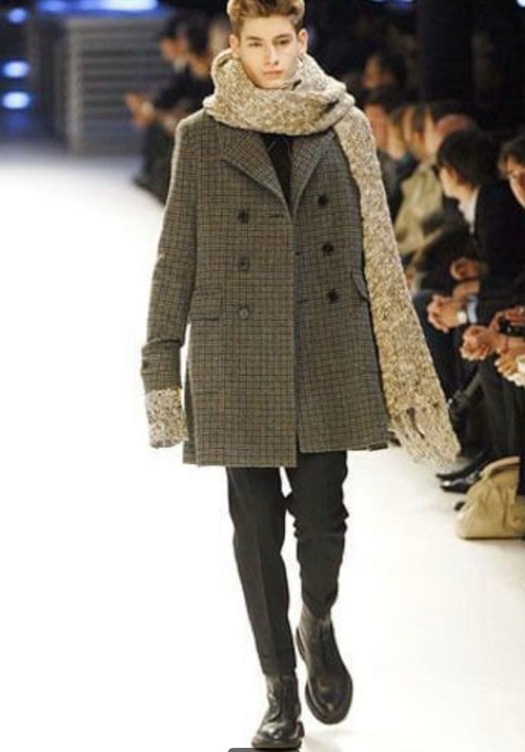 dior homme ディオールオム　霜降り　ロング　マフラー　エディ期　レア