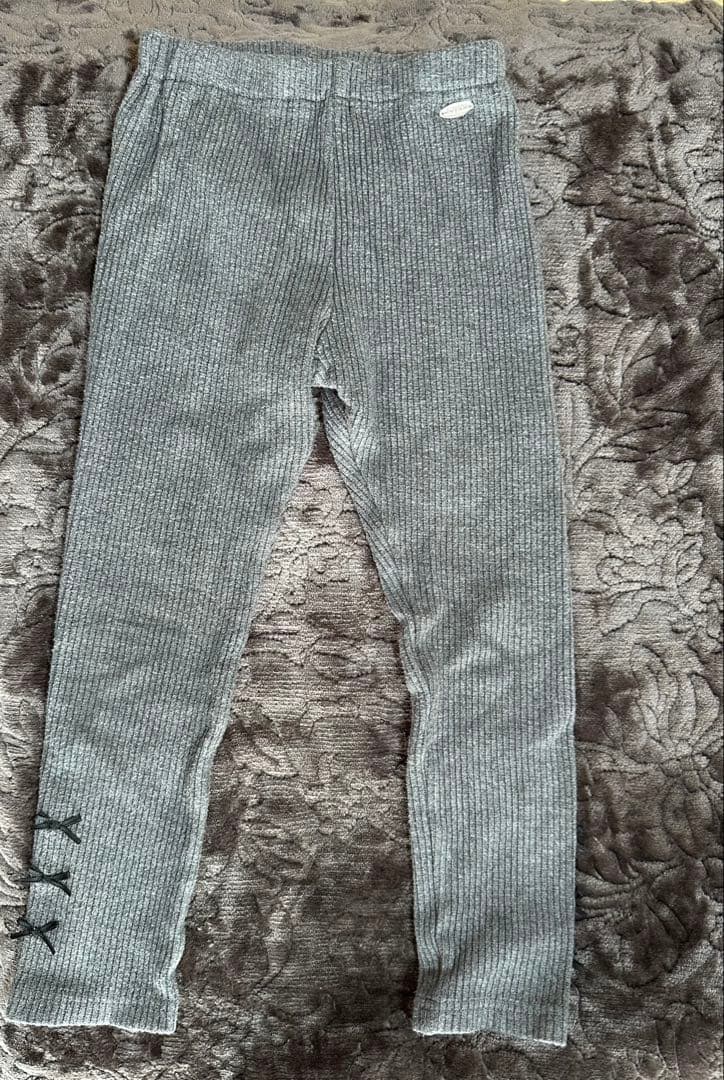 メゾピアノ長袖ワンピース 110 2枚　 保温レギンスチャコール1枚　週末セール