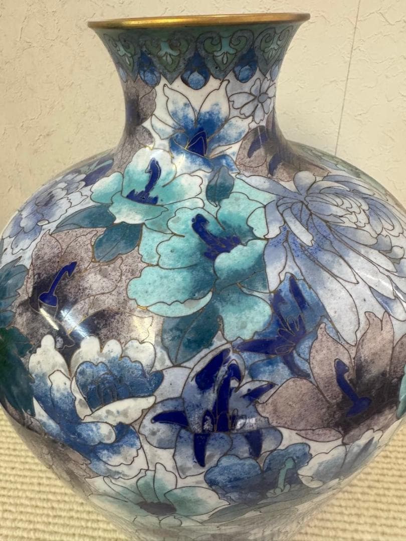 Myday公式アカウント01様専用 花器 花瓶 七宝焼 中国美術 置物 花入