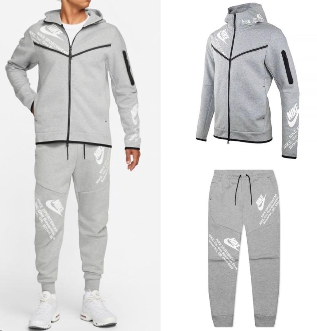 NIKE TECH FLEECE セットアップ 2XL グレー - メルカリ