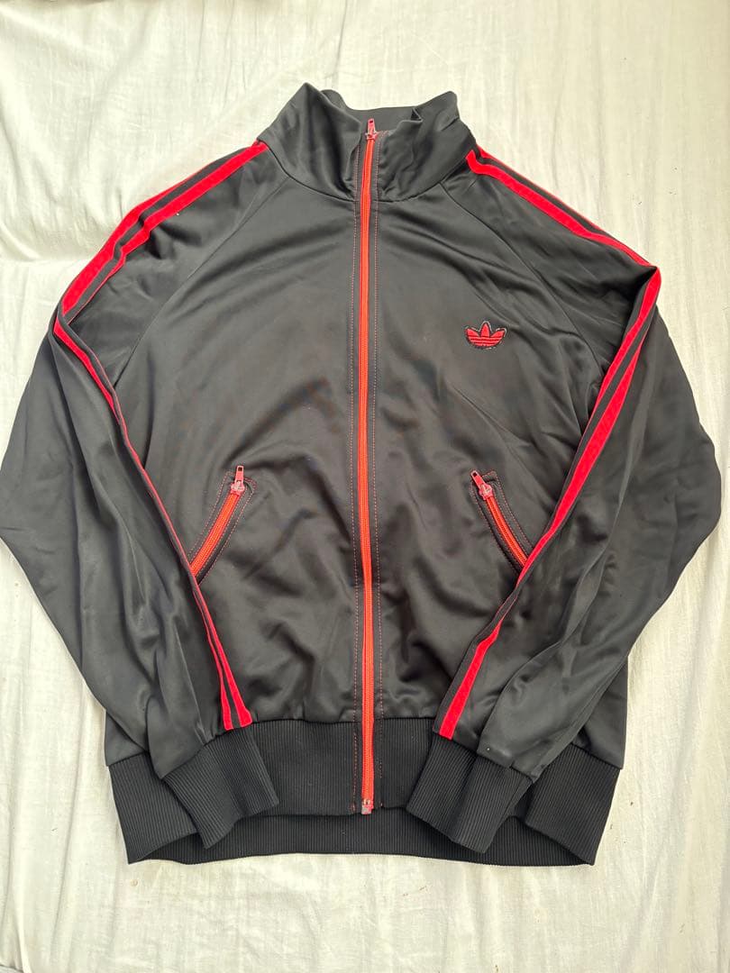 希少 70~80's adidas トラックジャケット 曲がりポケット
