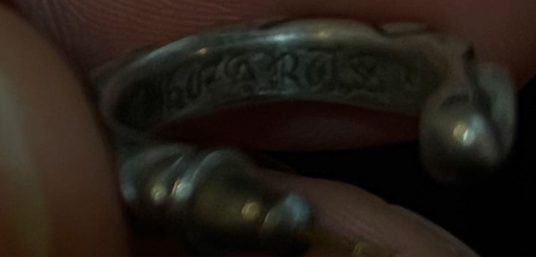 クロムハーツ(Chrome Hearts)シルバー フープピアス