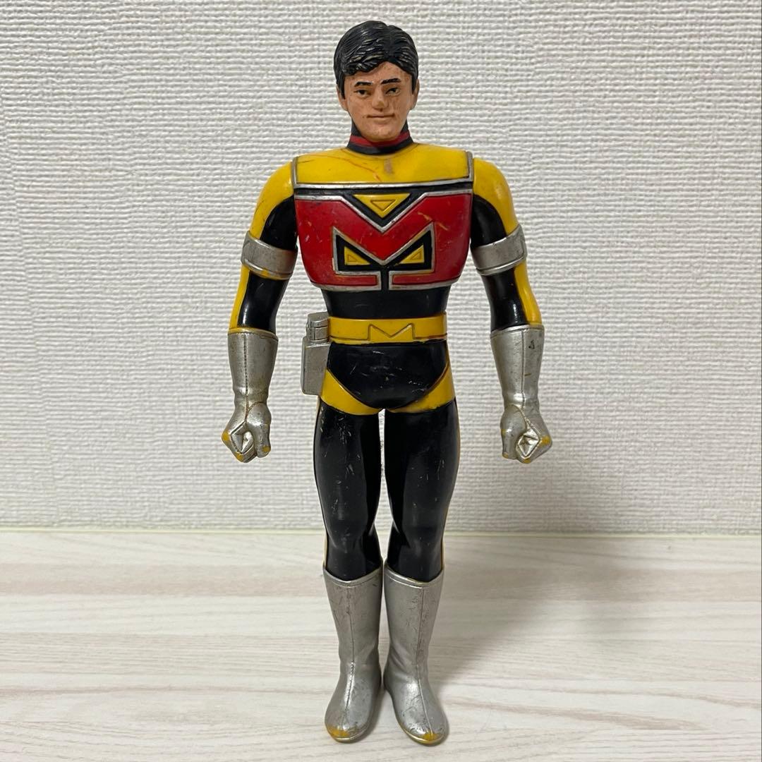 BANDAI バンダイ 日本製ソフビフィギュア 星雲仮面マシンマン 面取れ