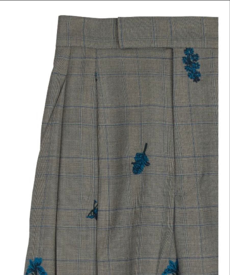 パンツ ameri vintage CHECK FLOWER PLEATS PANTS