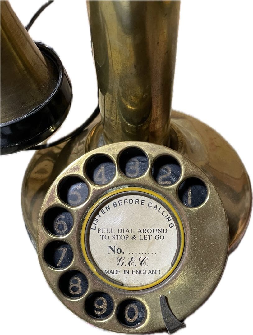 1930年代】アンティーク 真鍮電話機 雑貨 インテリア お洒落 おしゃれ