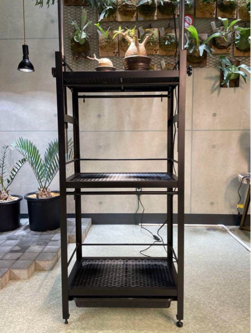 WACKO 塗装済み完成品　植物棚　小タイプ　ダクトレール30cm付き