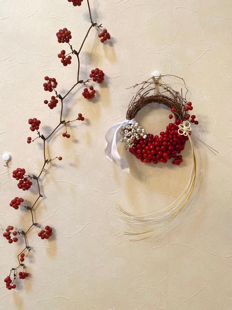 ⚠️専用品⚠️ 自然素材 のみ しめ飾り 「紬」 大 お正月飾り しめ縄 縁起物