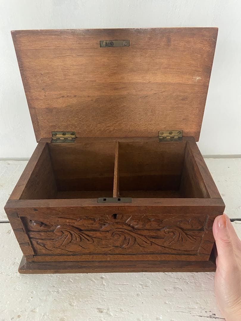 アンティーク　木製ボックス　手工芸　ウッドボックス